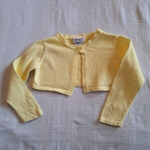 Blueberi Boulevard girls yellow cropped 4T sweater
